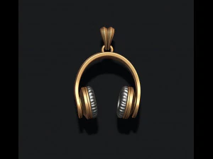 Headphones pendant 3D Print Model