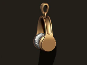 Headphones pendant 3D Print Model