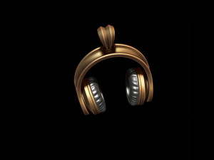 Headphones pendant 3D-Druckmodell