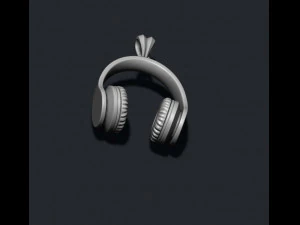 Headphones pendant 3D Print Model