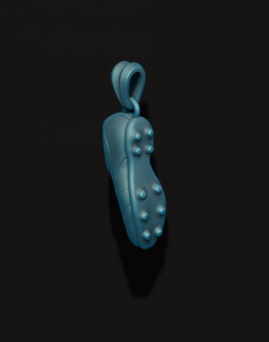Football boots soccer shoes pendant 3D Принт Модель .c4d .max .obj .3ds .fbx .stl .blend 
