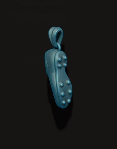 Football boots soccer shoes pendant 3D Print Model .c4d .max .obj .3ds .fbx .stl .blend 