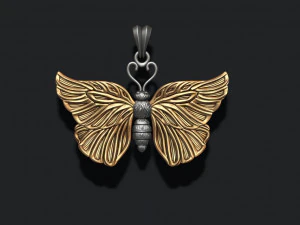 Butterfly pendant 3D Print Model