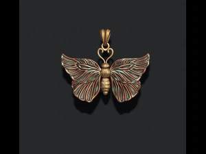 Butterfly pendant 3D Print Model