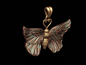 Butterfly pendant 3D 프린트 모델