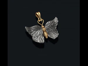 Butterfly pendant 3D Print Model
