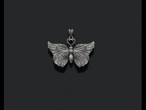 Butterfly pendant 3D Print Model