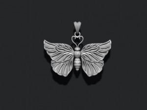 Butterfly pendant 3D 프린트 모델
