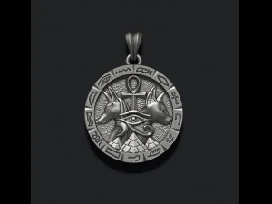 Anubis Bastet pendant 3D Print Model