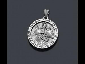 Anubis Bastet pendant 3D Print Model