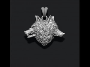 Wolf heads pendant Modelo de impresión 3D