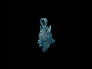 Wolf heads pendant 3D 打印模型