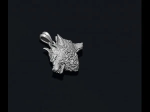 Wolf heads pendant 3D Print Model