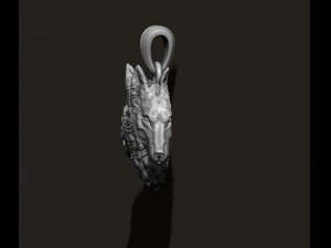 Wolf heads pendant 3D 打印模型