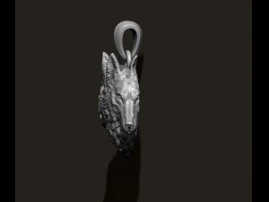 Wolf heads pendant 3D Print Model