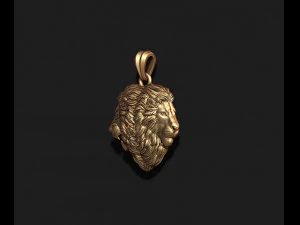 Lion heads pendant 3D Print Model