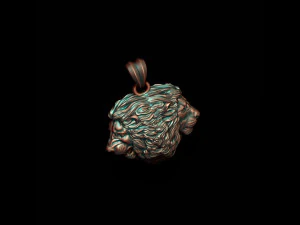 Lion heads pendant 3D Print Model
