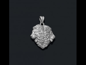 Lion heads pendant Modèles 3D en vedette