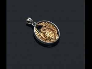 Owl pendant Modèles 3D en vedette