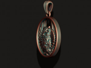 Owl pendant Modèles 3D en vedette