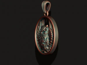 Owl pendant 3D Print Model