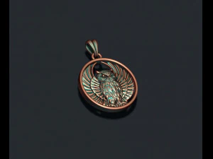 Owl pendant 3D Print Model