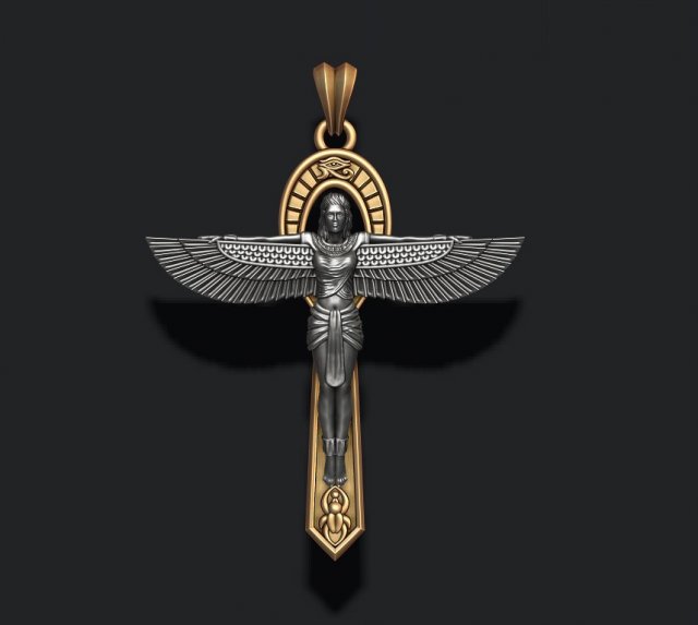 Crux Ansata pendant Modèles 3D en vedette .c4d .max .obj .3ds .fbx .stl .blend 