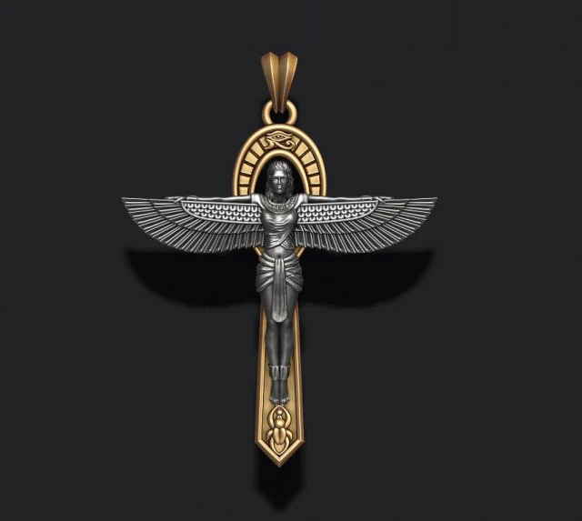 Crux Ansata pendant 3D Print Model .c4d .max .obj .3ds .fbx .stl .blend 