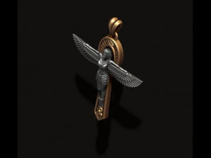 Crux Ansata pendant 3D Print Model