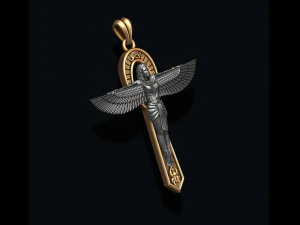 Crux Ansata pendant 3D Print Model