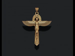 Crux Ansata pendant 3D Print Model