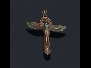 Crux Ansata pendant 3D Print Model