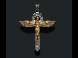 Crux Ansata pendant 3D Print Model