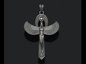 Кулон Crux Ansata Isis 3D Принт Модель