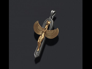 Crux Ansata Isis pendant 3D-printmodel