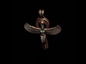 Crux Ansata Isis pendant 3D-printmodel