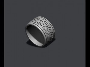 Egyptian symbols ring 3D Print Model