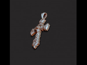 Rose cross pendant Modèles 3D en vedette