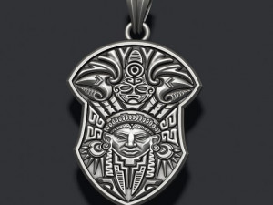 Maya pendant 3D Print Model