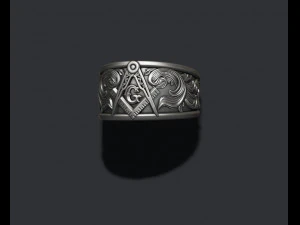 Mason-ring 3D printmodel