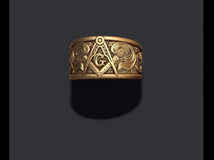 Mason ring Modèles 3D en vedette