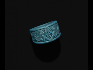Mason ring Modèles 3D en vedette