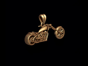 Motorcycle chopper pendant 3d 3D Print Model