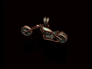 Motorcycle chopper pendant 3d 3D Print Model