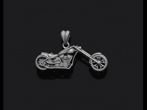Motorcycle chopper pendant 3d Modelo de impresión 3D