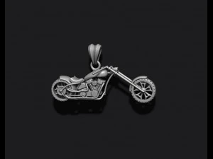 Motorcycle chopper pendant 3d 3D Print Model