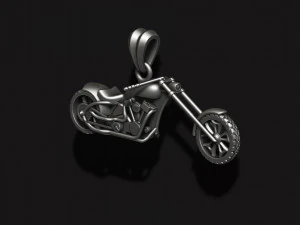 Motorcycle chopper pendant 3d 3D Print Model