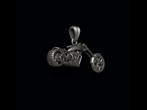Motorcycle chopper pendant 3d Modelo de impresión 3D
