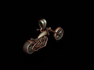 Motorcycle chopper pendant 3d Modelo de impresión 3D