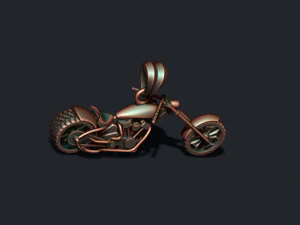 Motorcycle chopper pendant 3d 3D Print Model